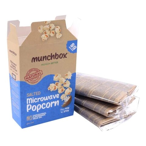 Munchbox Salted Microwave Popcorn 270g - 2
