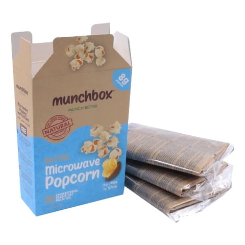 Munchbox Butter Microwave Popcorn 270g - 2