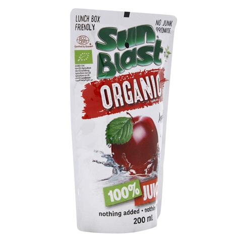 Sun Blast Organic Apple Juice 200ml - 1