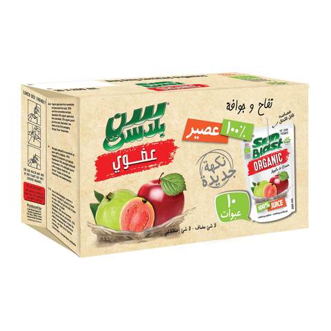 Sun Blast Juice Organic Apple & Guava 200ml ×10 - 1