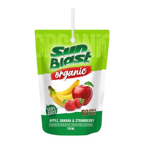 Sunblast Juice Organic Apple & Banana 200ml - 1